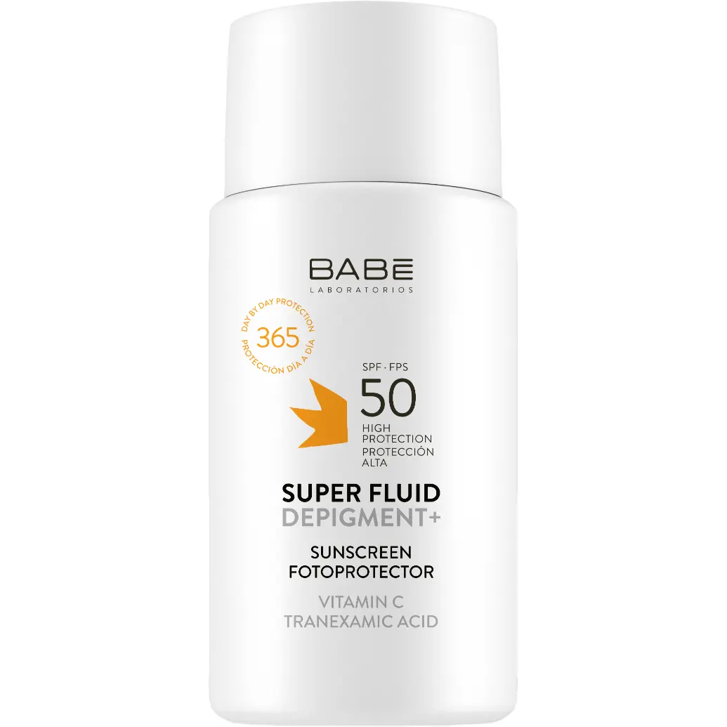 Сонцезахисний супер флюїд Babe Laboratorios Super Fluid Depigment SPF 50 50 мл купити у Києві