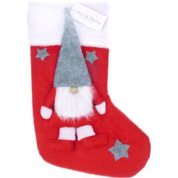 Прикраса новорічна Offtop Носок червона (855067)