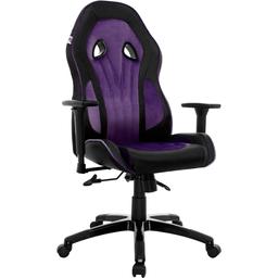 Геймерское кресло GT Racer черное с фиолетовым (X-2645 Black/Violet)