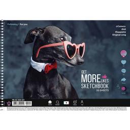Альбом для малювання Star Собака у рожевих окулярах, 20 аркушів (PB-SC-020-451)