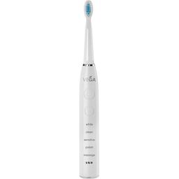 Електрична звукова зубна щітка Vega VT-600 W 5 режимів чищення біла