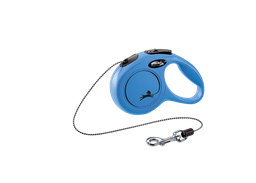 Повідець-рулетка Flexi Classic XS, для собак до 8 кг, трос 3 м, синій (CL00C3.251.BL.20)