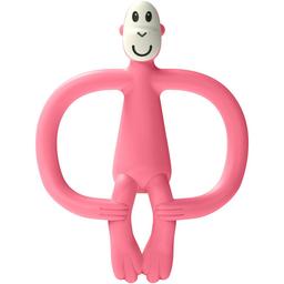 Игрушка-прорезыватель Matchstick Monkey Обезьянка, без хвоста, 11 см, светло-розовая (MM-ONT-018)
