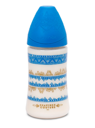 Бутылочка для кормления Suavinex Couture, 270 мл, синий (304147)