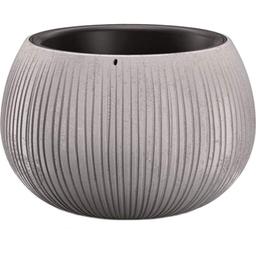 Горшок для цветов Prosperplast Beton Bowl круглый с вкладышем, 240 мм,, бетон (65902-422)