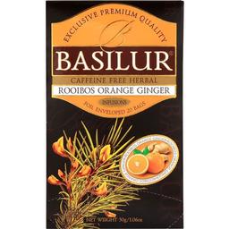 Чай Basilur Ройбуш апельсин-имбирь, 25 пакетиков (896899)