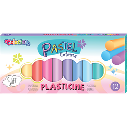 Пластилин классический CoolPack Пастель, 12 цветов (87805PTR)