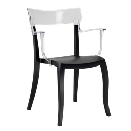 Кресло Papatya Hera-K, черный с белым (4820150080327)