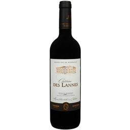 Вино Chateau Des Lannes Cotes De Bordeaux, червоне, сухе, 0,75 л
