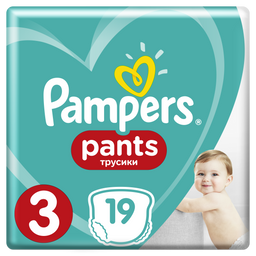 Підгузки-трусики Pampers Pants 3 (6-11 кг), 19 шт.