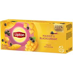 Чай фруктовий Lipton Mango&Blackcurrant, 34 г (20 шт. х 1.7 г) (917442)