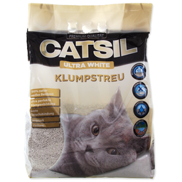 Бентонитовый наполнитель для кошачьего туалета Catsil Ultra White, 8 л (3251)