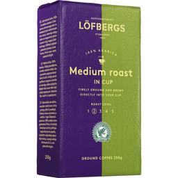 Кава мелена Lofbergs Medium Roast In Cup, для приготування в чашці, 250 г (902463)