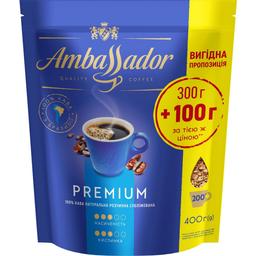 Кофе растворимый Ambassador Premium, 300+100 г (917590)