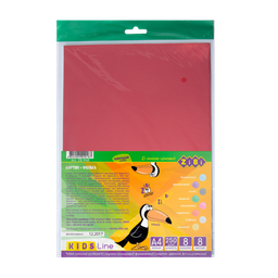 Набір кольорового фольгованого картону ZiBi Kids line, 8 листів, 8 кольорів (ZB.1960)