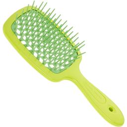 Щетка для волос Janeke Superbrush, желтая с зеленым