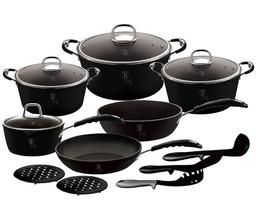 Набор посуды Berlinger Haus, 10 предметовs черный (BH 6129)