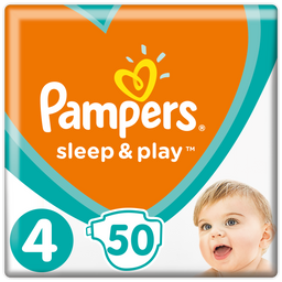 Подгузники Pampers Sleep&Play 4 (9-14 кг), 50 шт.