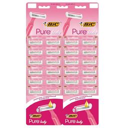 Набір бритв без змінних картриджів BIC Pure 3 Lady Pink, 24 шт.