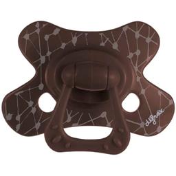 Пустушка силіконова Difrax Natural 6+ міс. Chocolate grid коричнева (127 Chocolate_grid)