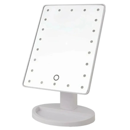 Настольное зеркало для макияжа Supretto с подсветкой, белый (7923)