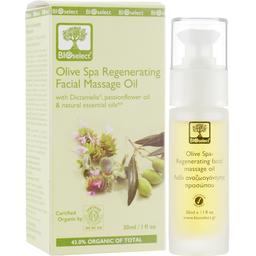 Масажна олія для обличчя BIOselect Olive Spa Regenerating Facial Massage Oil 30 мл