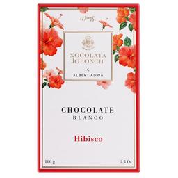 Шоколад білий Xocolata Jolonch з квітами гібіскусу, 100 г (873244)