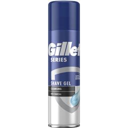 Гель для гоління Gillette Series Очищаючий з вугіллям, 200 мл