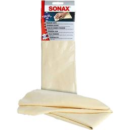 Серветка з натуральної шкіри преміумкласу Sonax Premiumleder, 59х38 см