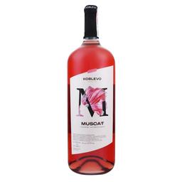 Вино Koblevo Bordeaux Muscat rose, розовое, полусладкое, 9-12%, 1,5 л