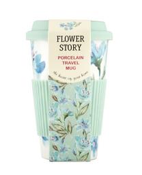 Чашка Keramia Flower story, с силиконовой крышкой, 440 мл (21-279-063)