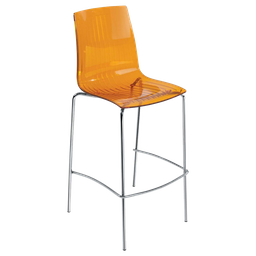 Барный стул Papatya X-Treme BSL, прозрачно-оранжевый (783149)