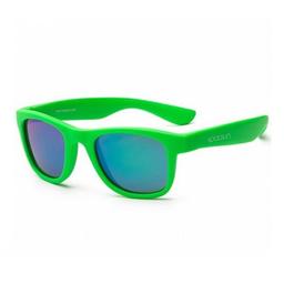 Детские солнцезащитные очки Koolsun Wave, 3+, неоновый зеленый (KS-WANG003)
