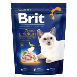 Сухой корм для котов, живущих в помещении Brit Premium by Nature Cat Indoo, 300 г (с курицей)