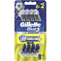 Одноразовые станки для бритья мужские Gillette Blue 3 Nitro 8 шт.