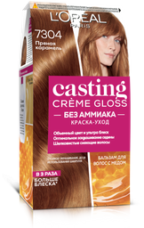 Краска-уход для волос без аммиака L'Oreal Paris Casting Creme Gloss, тон 7304 (Пряная карамель), 120 мл (A8005276)