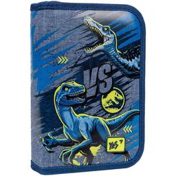 Пенал жесткий Yes HP-04 Jurassic World, 13х21х4 см, синий с серым (533149)