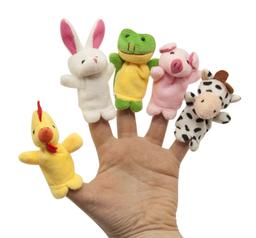 Набір текстильних пальчикових ляльок Baby Team Веселі пухнастики, 5 шт. (8710)