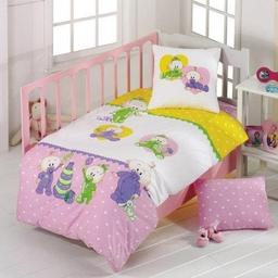 Комплект постельного белья для младенцев Kristal Bebis, ранфорс, разноцвет (8107)