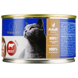 Паштет для дорослих котів Premium Pet з яловичиною 100 г