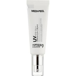 Сонцезахисний крем Medi-Peel Peptide 9 UV Derma Sun Cream SPF50+ PA+++, з пептидами. 50 мл