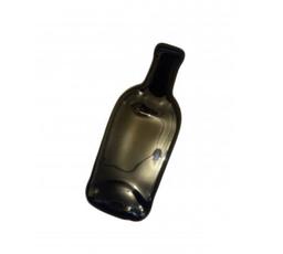 Скляна тарілка зі сплюснутої винної пляшки Mazhura Vine, для подачі сиру, м`яса та нарізки, коричневий (mz693442)