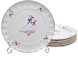 Набор тарелок Lefard Гуси, 6 шт, 20 см (943-178)