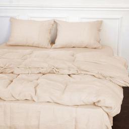 Комплект постельного белья MirSon Natural Linen Amalia лен полуторный евро оранжево-розовый (2200008248710)
