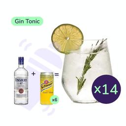 Коктейль Gin Tonic (набор ингредиентов) х14 на основе Finsbury