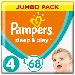 Підгузки Pampers Sleep&Play 4 (9-14 кг), 68 шт.