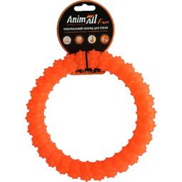Игрушка для собак AnimAll Fun AGrizZzly Кольцо с шипами оранжевая 20 см
