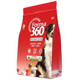 Сухой корм Forma 360 для собак средних пород с говядиной и рисом, 12 кг