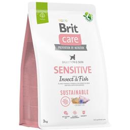 Сухой корм для собак с чувствительной кожей Brit Care Dog Sustainable Sensitive насекомые и рыба 3 кг