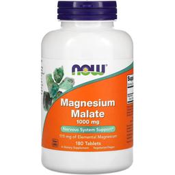 Магнію малат Now Foods Magnesium Malate 1000 мг 180 таблеток